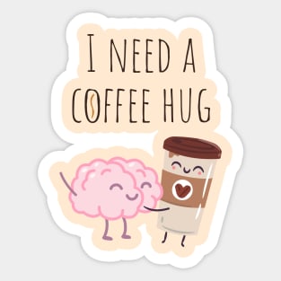 Coffee Hug Sticker